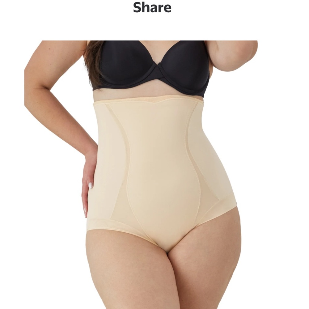 Maidenform Torso Beige Firm Tummy High Waist Shaping Brief SZ XL EPLC
